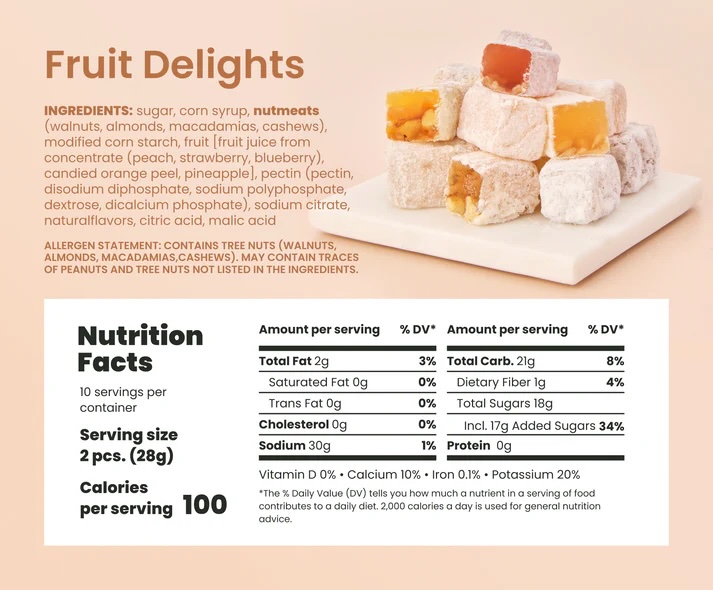 (5 Pack) Liberty Orchard Soft Fruit & Nut Candies Gift Set - Gallery 31