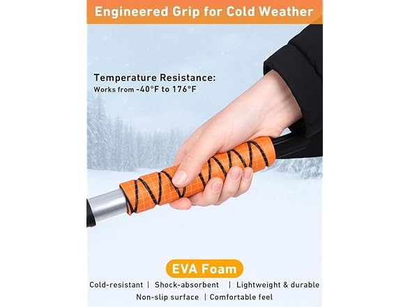 Aluminum Ice Scraper & Snow Brush 27