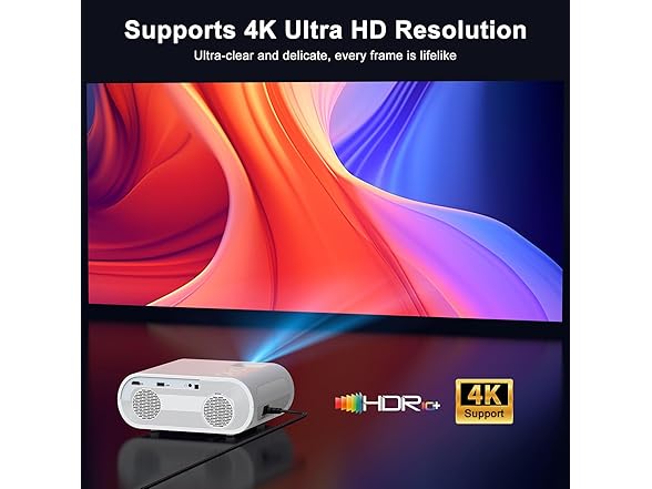 HOMPOW HD 4K Projector