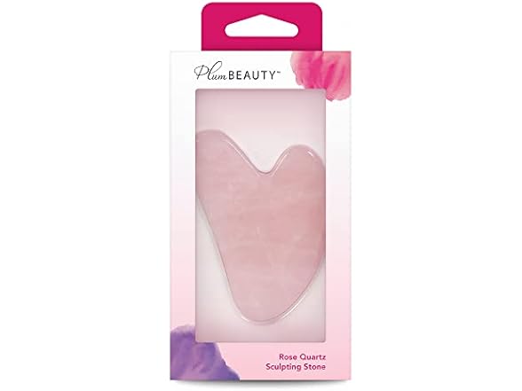 Plum Beauty Rose Quartz Sculpting Gua Sha Stone