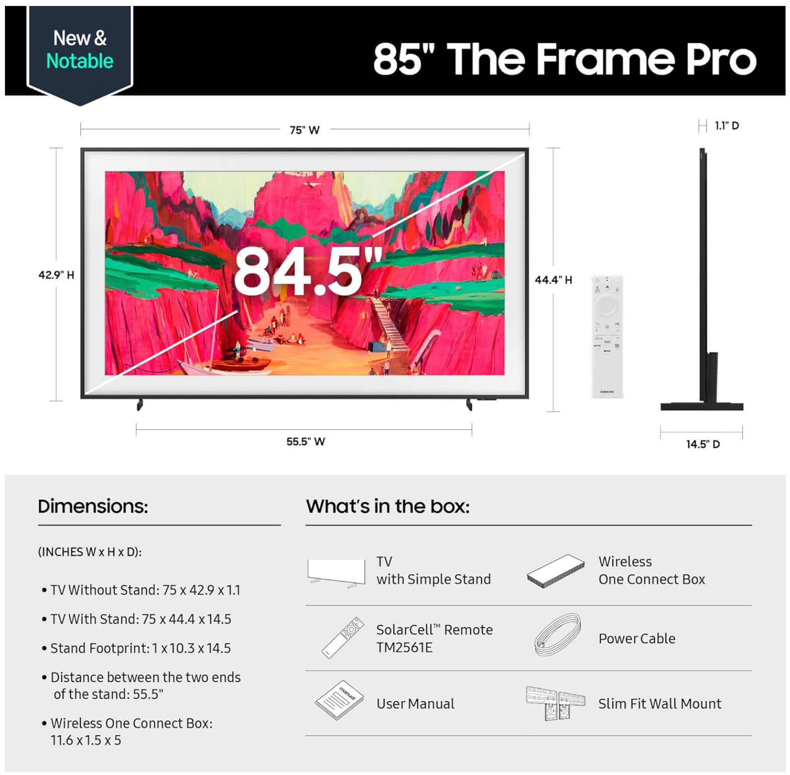 (NEW) Samsung "The Frame" Pro WIRELSS (2025 Model) - Gallery 8