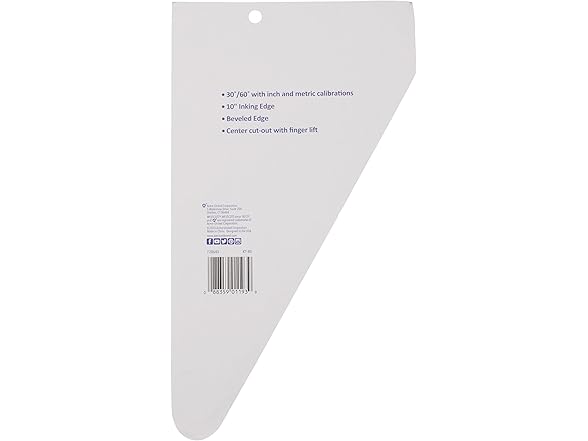 Westcott 10-Inch 30/60/90 Triangle Set