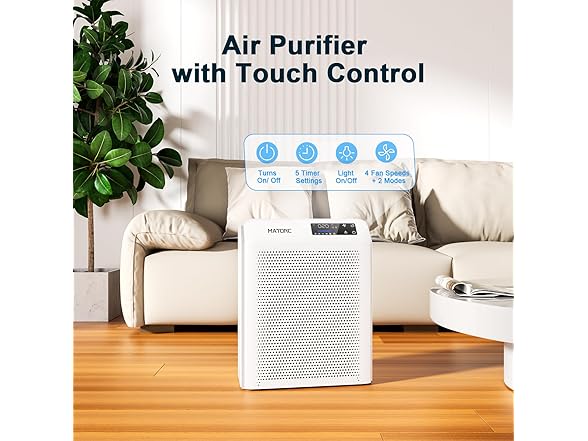 MATONC Smart Air Purifier for Home