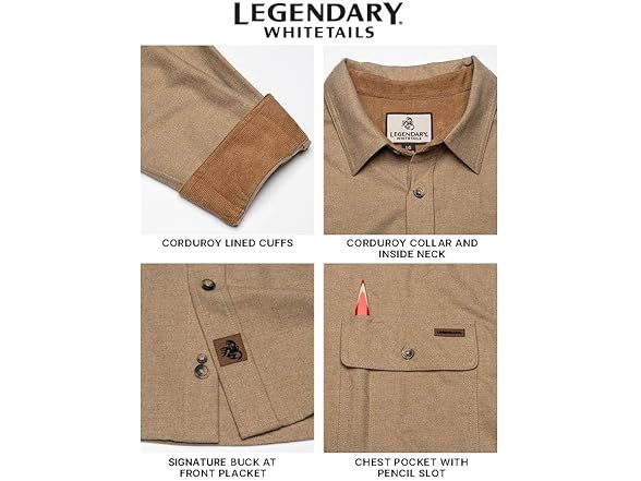 Legendary Whitetails Mens LS Flannel Shirt