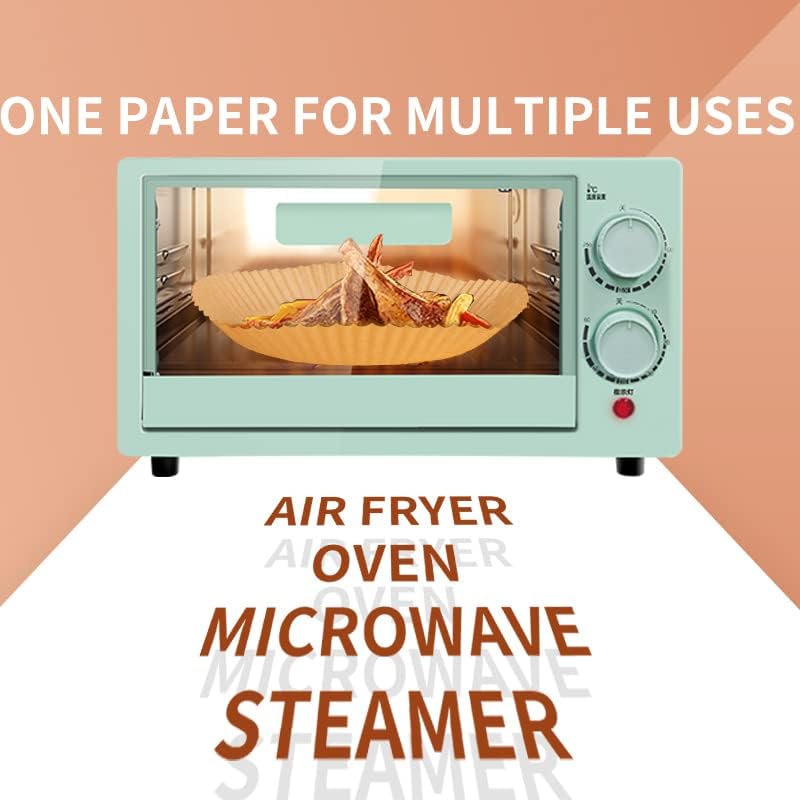 100 Pcs Air Fryer Paper Liners 6.3" - Gallery 6