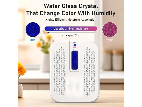 ATKMAYI Rechargeable Small Dehumidifier