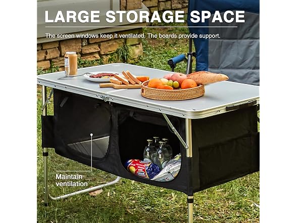 EVER ADVANCED Folding Camping Table - Gallery 6