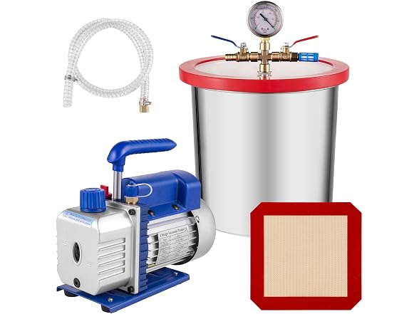 3 Gallon Vacuum Chamber Kit Stainless Steel