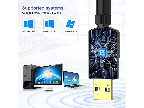 QGOO USB WiFi Adapter 1200Mbps QGOO USB 3.0