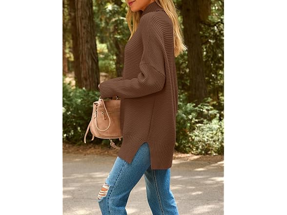 Efan Women (L) Oversized Turtleneck Fall Sweaters