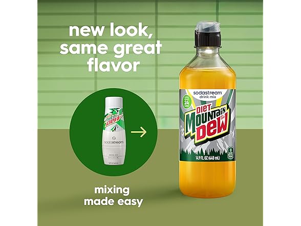 4PK SodaStream® Diet Mountain Dew New Pour