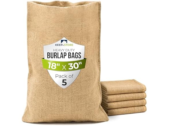 Keep N Store Burlap Storage Bags 18 x 30