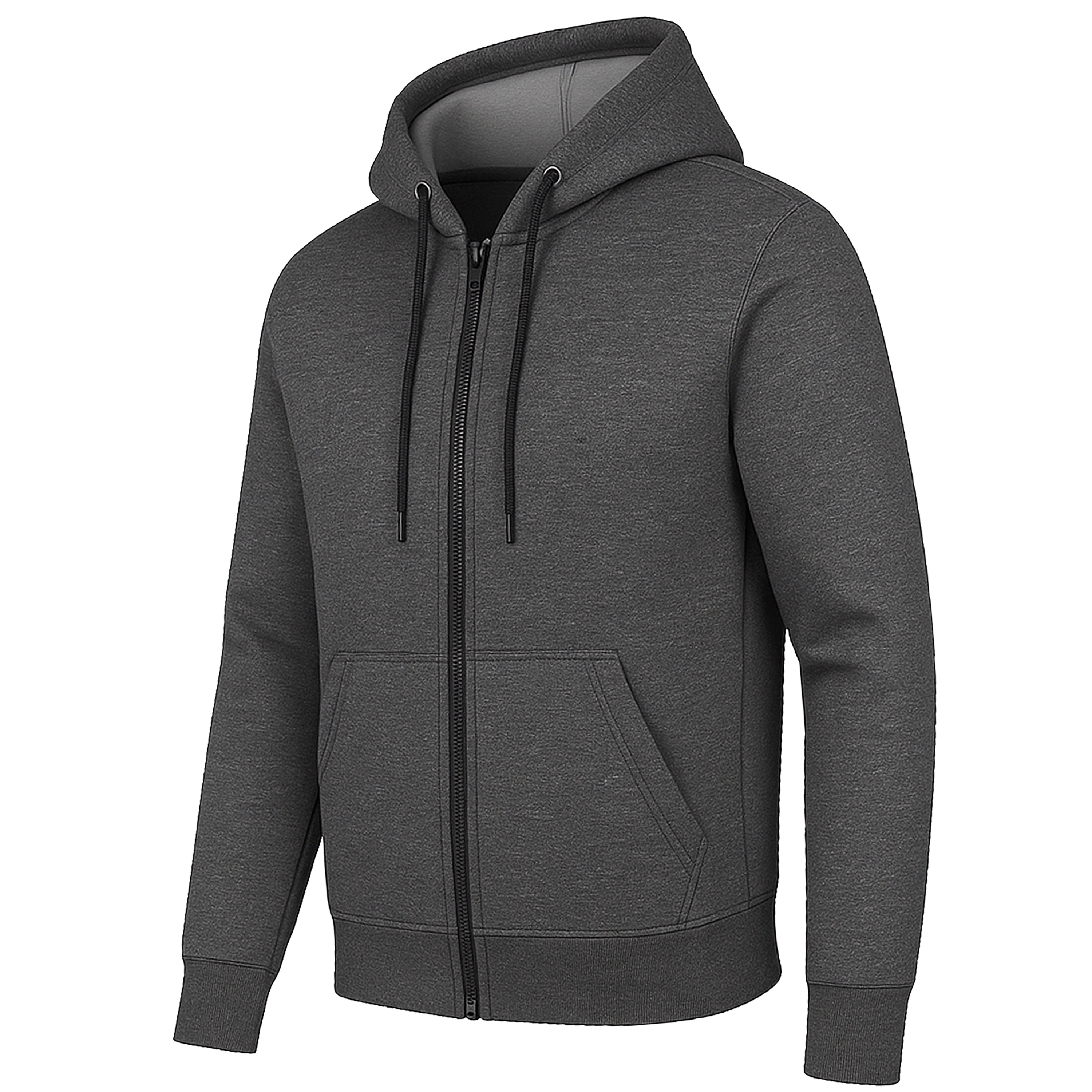 Mens Heavyweight Fleece-Lined Tech Zip Hoodie - Gallery 20