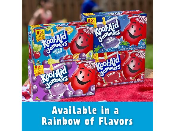 40CT Kool-Aid Jammers Tropical Punch Artifici