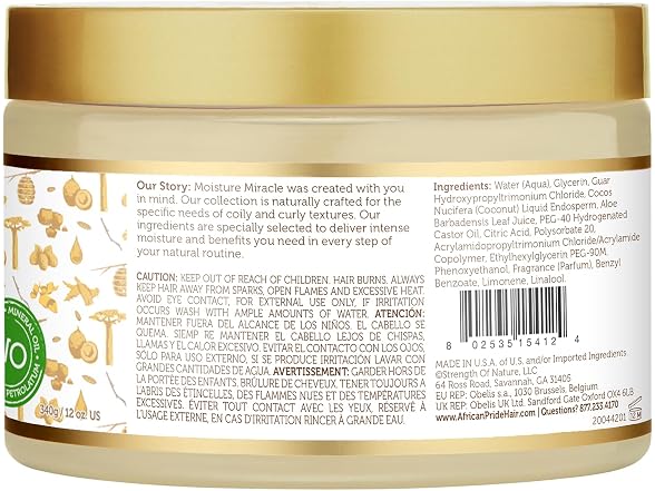 African Pride Moisture Miracle Hair Detangler 12oz