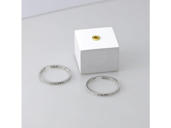Womens 40mm Hoop Earrings