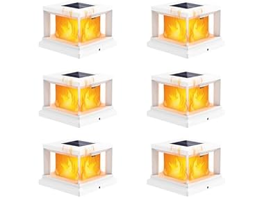 $19.99, Was $39.99, 50% Off! Brightever Solar Post Cap Flame Light Outdoor dealfomo