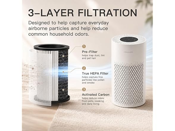 MEGAWISE 2-Pack HEPA Air Purifier