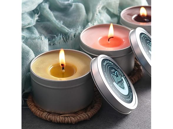 Hearth & Harbor 4 oz. Tin Jars for Candle Making