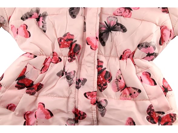 Miss Bei (6-7 Years) Kids Coat Pink Butterfly