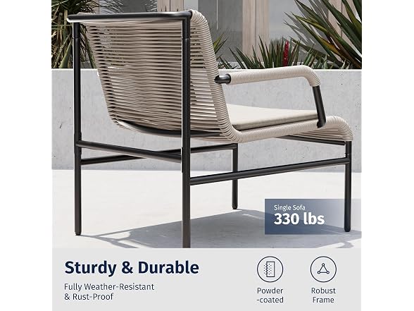 EAST OAK East Oak 3-Piece Patio Furniture Set
