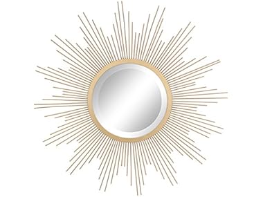 $17.99, Was $64.99, 72% Off! Stonebriar 23" Gold Starburst Mirror dealfomo