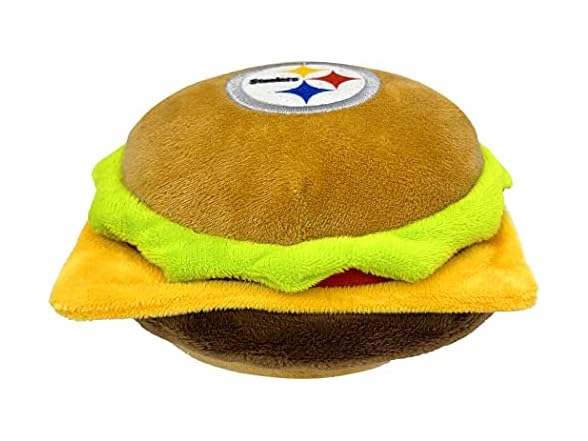 Pets First NFL Cheese Burger Pet Toy