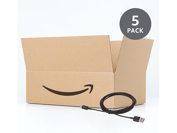 Amazon Basics 5-Pack USB-C to USB-A Fast Charger Cable