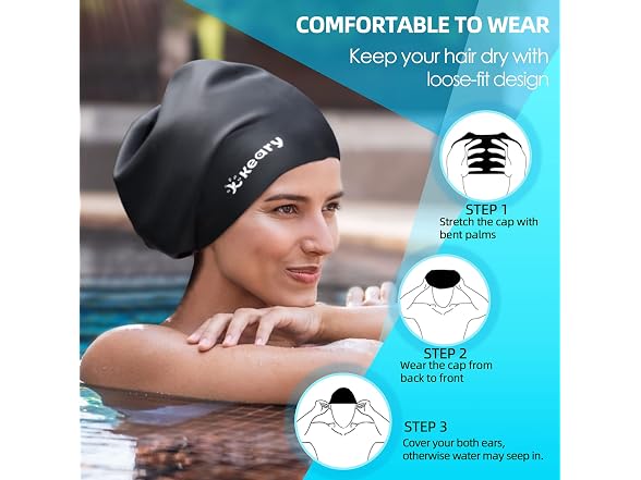 Extra Large Swim Cap for Braids