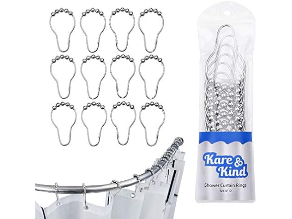 Kare & Kind Shower Curtain Rings
