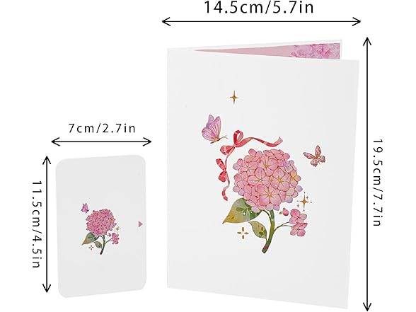 Iskueal 3D Butterfly Greeting Cards