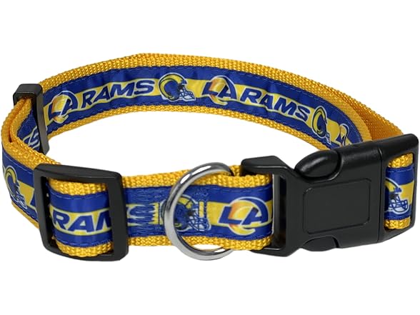 NFL PET Collar Los Angeles Rams Dog Collar, Med