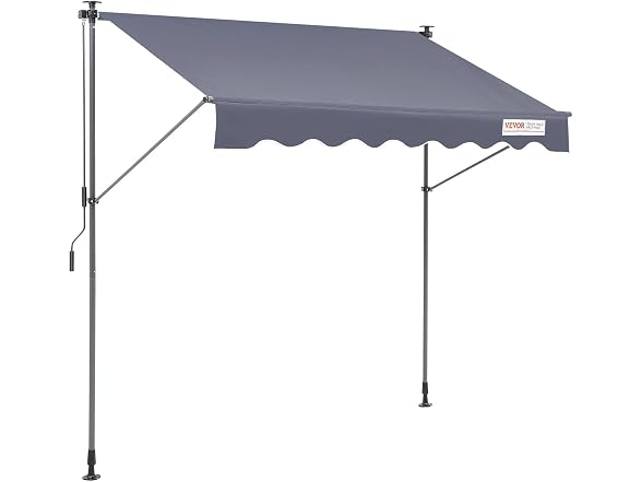 Manual Retractable Awning, 118" Outdoor
