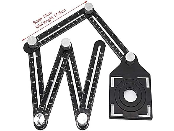 NPQPNAFC CON-60 Angle Ruler Measuring Ruler