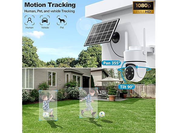 FANCYSEPT 4G LTE Cellular Solar Security Camera