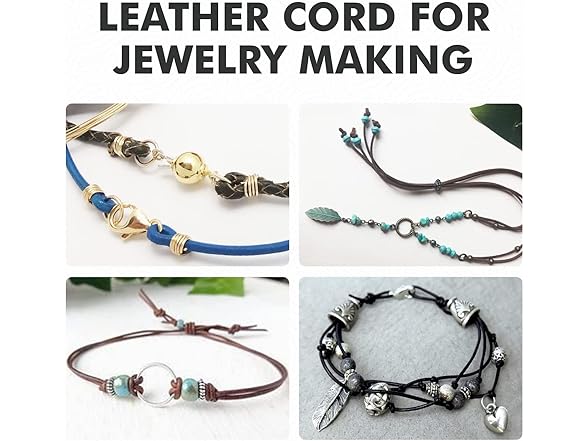 DecoBuy Leather Cord for Jewelry Making