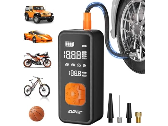 ZUZEE BH-858 Tire Inflator Portable Air Compressor