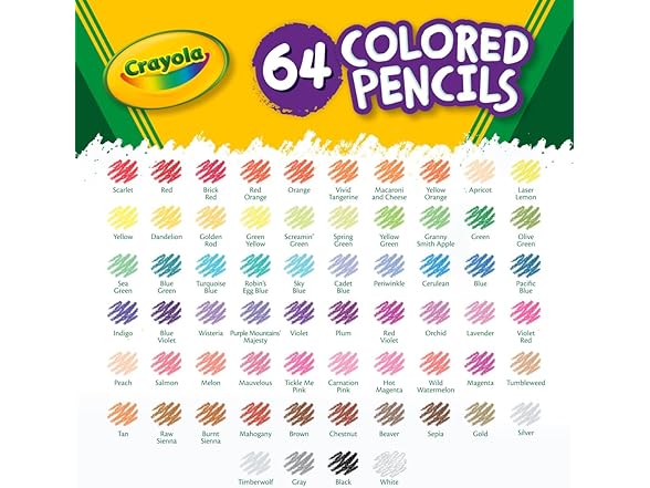 Crayola Mini Colored Pencils 64 count