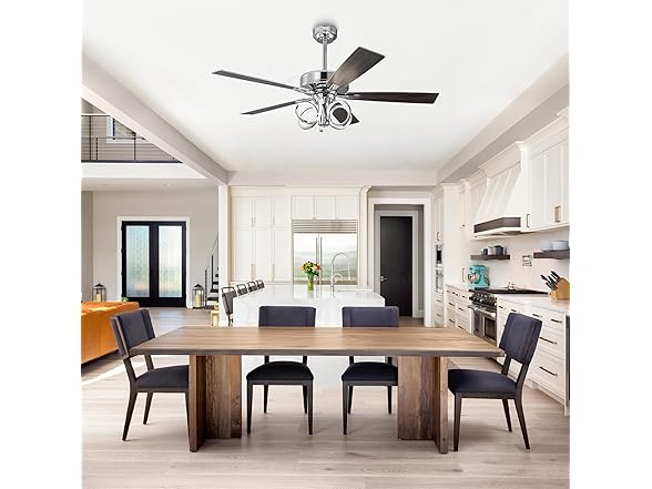 Parrot Uncle 52 Inch Ceiling Fans w/ Lights and Remote