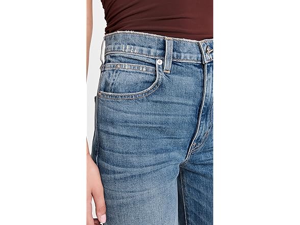 SLVRLAKE Women's Grace Crop Jeans, Blue