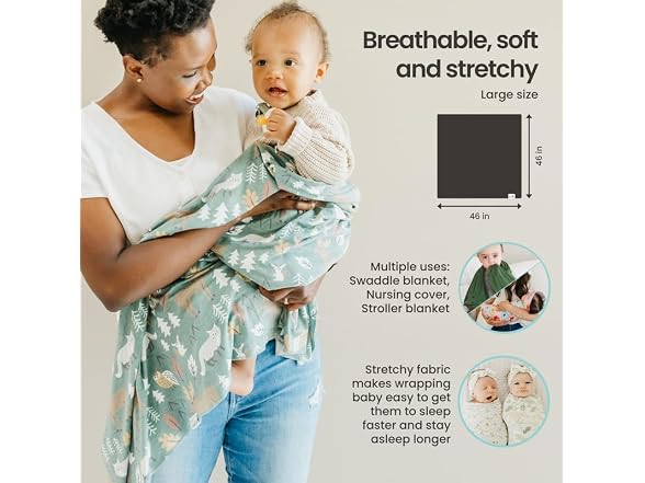Copper Pearl Swaddle Blankets for Newborns