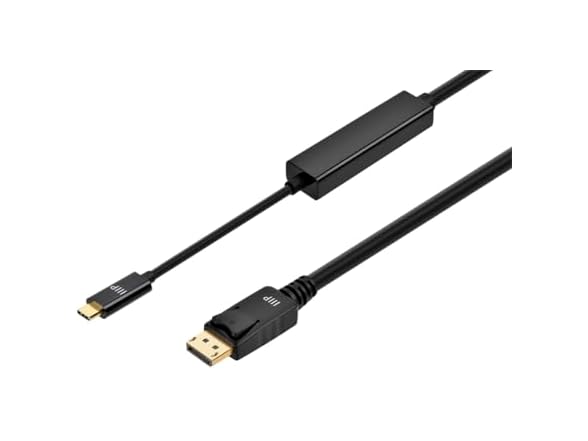 Monoprice USB-C to DisplayPort 1.4 Cable - 8K60 4K120 32.4Gbps HBR3 HDR 3ft Black