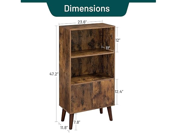 Wonder Comfort Wood 3-Tier Bookshelf
