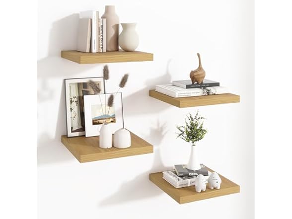 Square floating shelves
