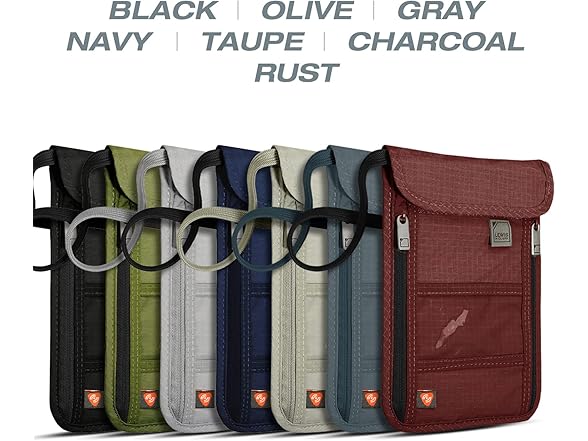 Lewis N. Clark RFID Blocking Stash Neck Wallet 739559
