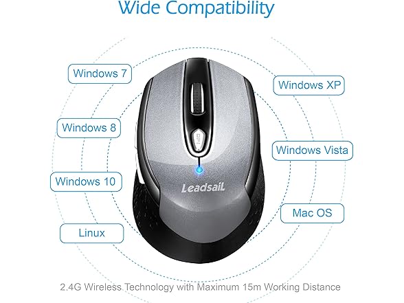 LeadsaiL Slim Wireless Mouse