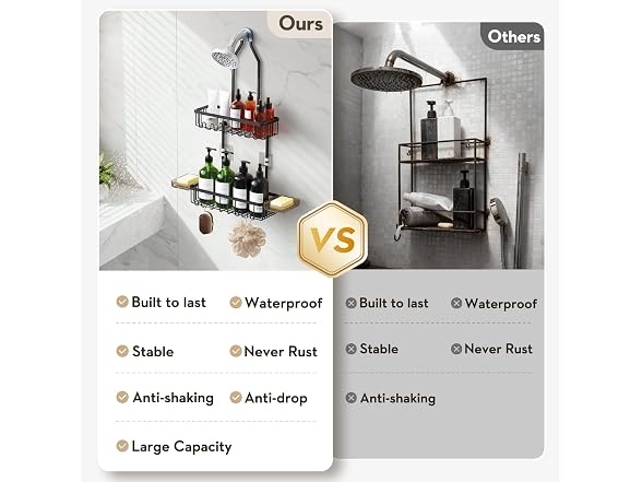VALORDINE Aluminum Shower Caddy