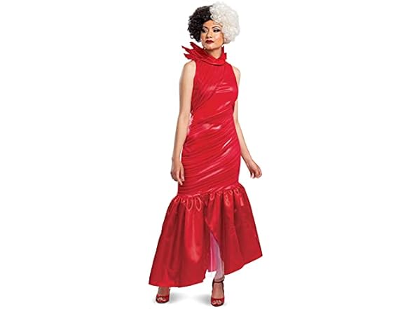 De Vil Estella Red Dress Costume (M 8-10)
