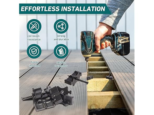 1000pk Deck Board Fasteners T Clips