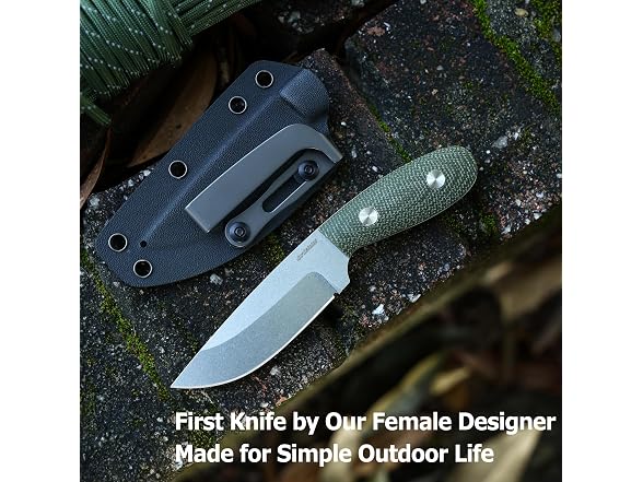 JoyRaining Fixed Blade Knife, 3.15"